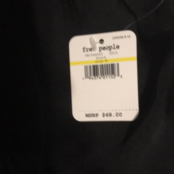 FREE PEOPLE Black Turn It On Cami Top size Medium - Picture 6 of 12